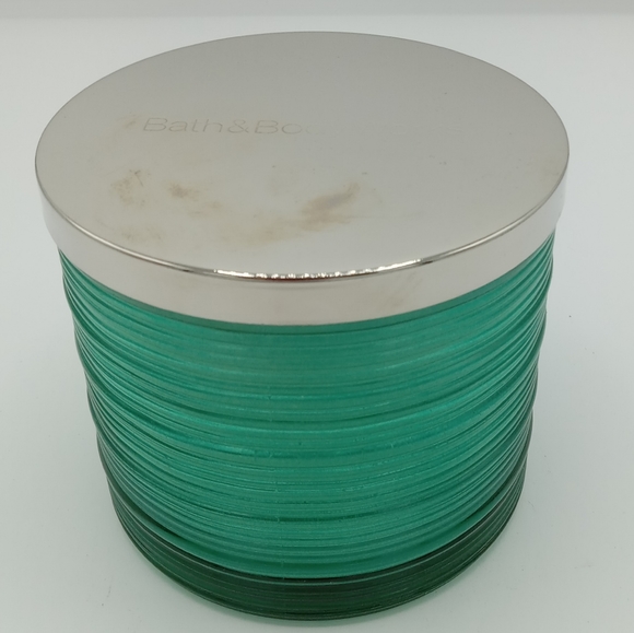 Bath and Body Works Spun Glass "Fresh Balsam" 3 Wick Candle - Picture 2 of 4